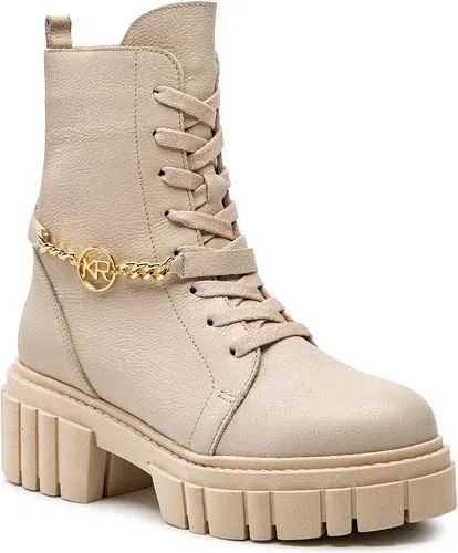 Členkové čižmy KARINO - 4431/001-F Beż/Lico