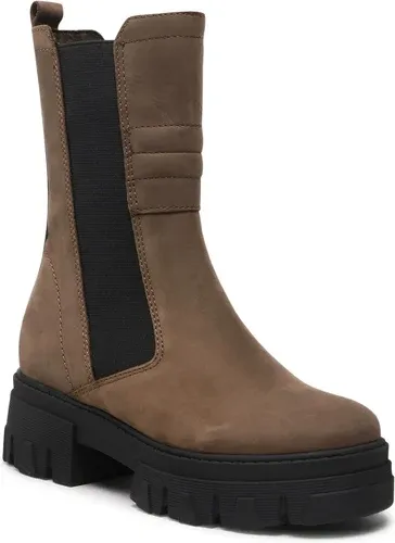 Členková obuv s elastickým prvkom MARCO TOZZI - 2-25402-29 Olive Nub.C. 734