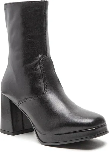 Členkové čižmy TAMARIS - 1-25380-29 Black Leather 003