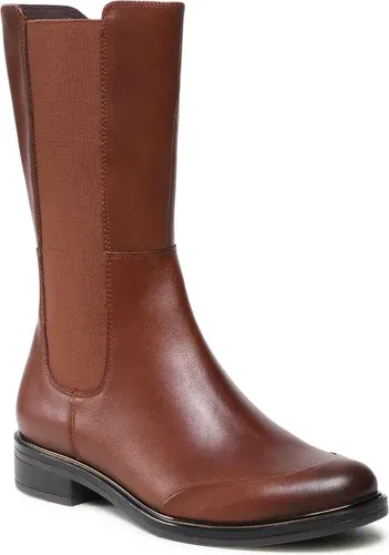 Čižmy vo vojenskom štýle Caprice - 9-25301-29 Cognac Nappa 303