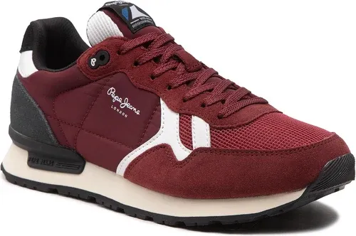 Sneakersy Pepe Jeans - Britt Man Studio Green PMS30851 Burgundy 299