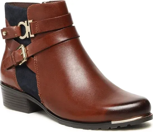 Členkové čižmy CAPRICE - 9-25309-29 Cognac/Ocean 387