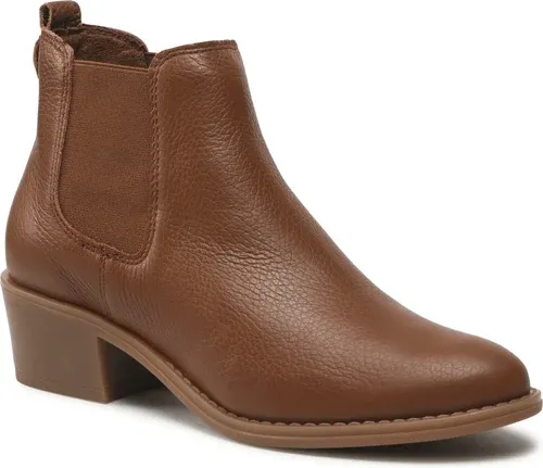 Kotníková obuv s elastickým prvkom RYŁKO - 4LY27_X Brązowy 6SH