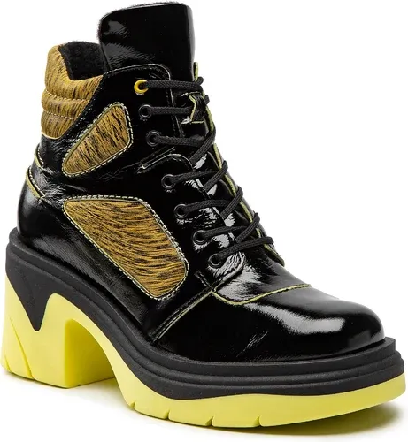 Členkové čižmy SIMEN - 5354A N.Schwarz/Gelb