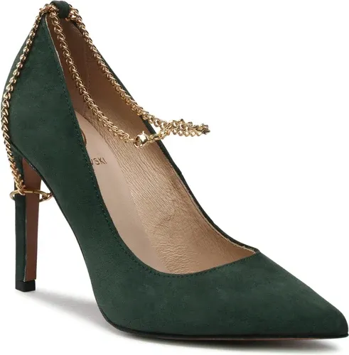 Lodičky BALDOWSKI - D04100-1451-004 Zielony Zamsz 728