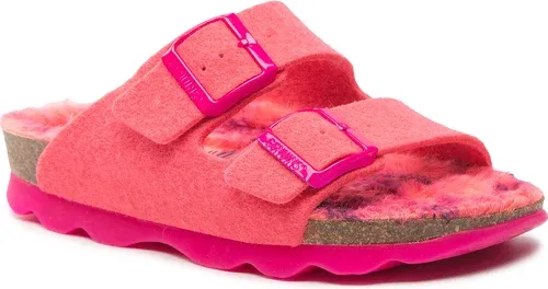 Papuče GENUINS - Hawaii G104679 Faux Sheepskin Fuxia