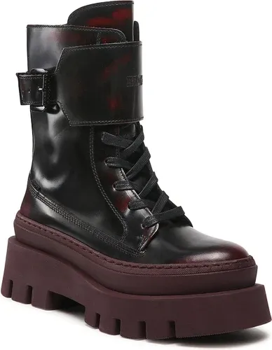 Členkové čižmy BRONX - 47426-S Wine/Black 1652