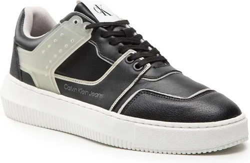Sneakersy CALVIN KLEIN JEANS - Chunky Cupsole Laceup Low Tpu YM0YM00425 Black/White 0GK