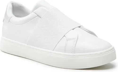 Sneakersy Calvin Klein - Cupsole Slip On HW0HW013250K7 Triple White 0K7