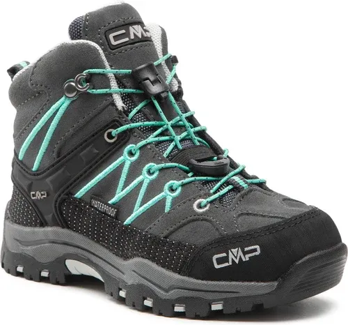 Trekingová obuv CMP - Kids Rigel Mid Trekking Shoes Wp 3Q12944 Titanio/Acqua