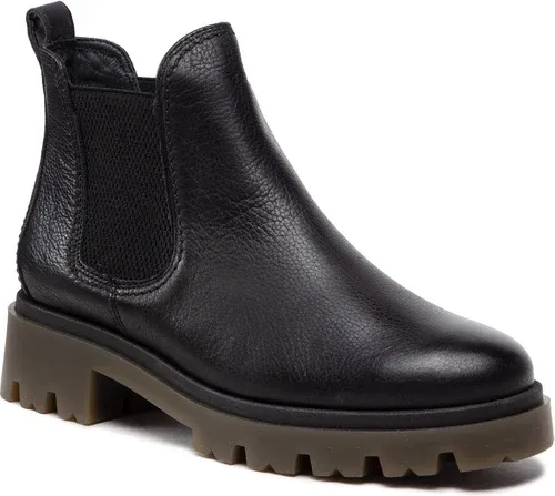 Členková obuv s elastickým prvkom Paul Green - 9105-002 Black