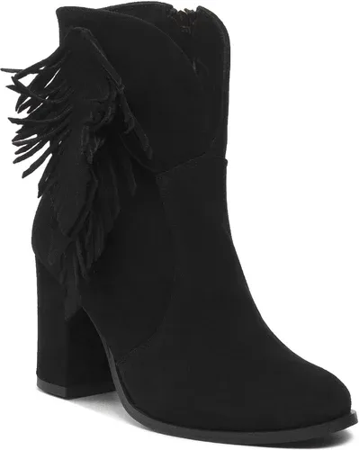 Členková obuv Roberto - 3093 Czarny Welur