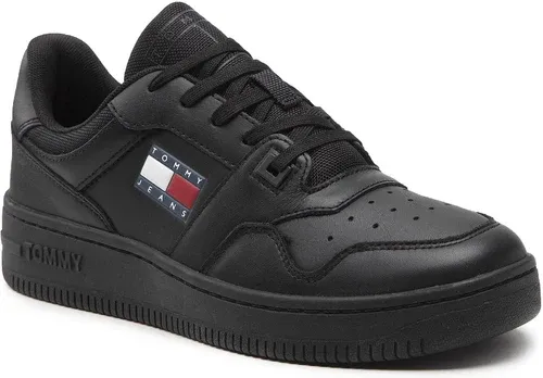 Sneakersy Tommy Jeans - Retro Basket EM0EM00955 Triple Black 0GK