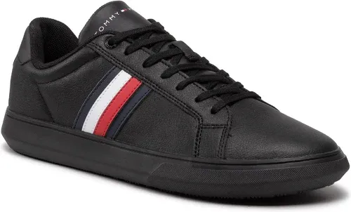 Sneakersy Tommy Hilfiger - Corporate Cup Leather Stripes FM0FM04275 Black BDS