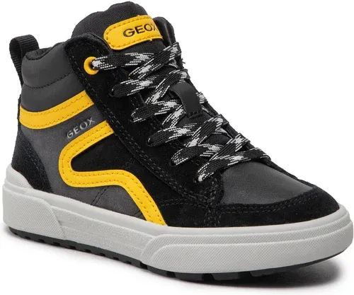 Šnurovacia obuv Geox - J Weemble B. B J26HAB 022BC C0054 S Black/Yellow
