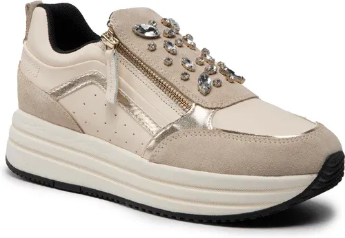 Sneakersy GEOX - D Kency B D26QHB 02285 CH65K Lt Taupe/Cream