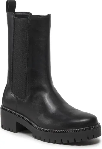 Členková obuv s elastickým prvkom Guess - Ibbie FL8IBB LEA10 BLACK