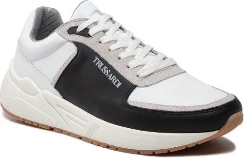 Sneakersy TRUSSARDI - 77A00467 White/Black