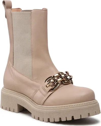 Členková obuv s elastickým prvkom Eksbut - 6D-6540-R32 Béžová