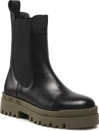 Členková obuv s elastickým prvkom Badura - 8043-B Black