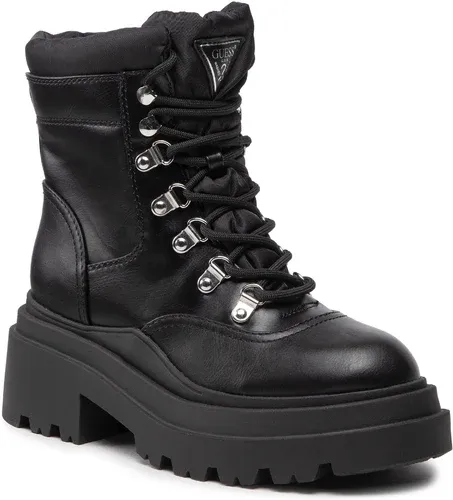 Členkové čižmy GUESS - Vaney FL8V2Y LEA10 BLACK