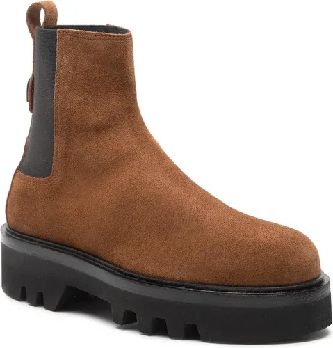 Členková obuv s elastickým prvkom Furla - Rita YE78FRI-Y61000-GHN00-1-038-20-AL S Cognac h + Nero