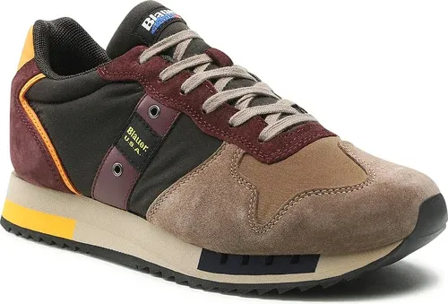 Sneakersy Blauer - F2QUEENS01/WAX Beige/Bordeaux/Dk