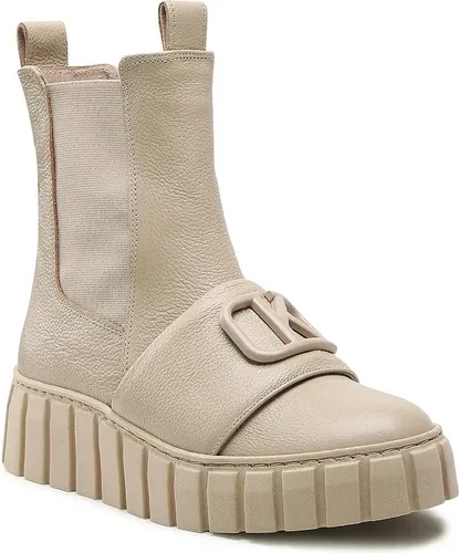 Členková obuv s elastickým prvkom Karino - 4470/001-F Beż/Lico