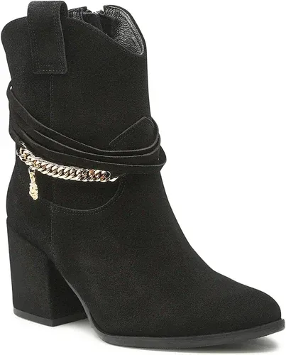 Členková obuv Karino - 4278/003-P Czarny/Welur