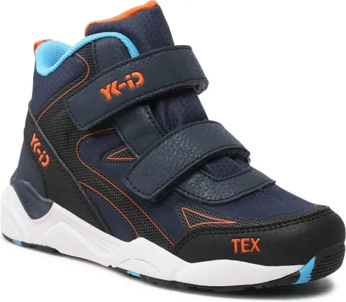 Šnurovacia obuv YK-ID by Lurchi - Lido-Tex 33-26632-39 S Navy Jeans/Neon Orange