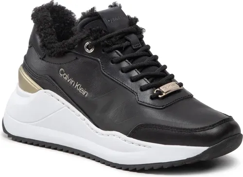 Sneakersy CALVIN KLEIN - Chunky Intern Wedge Lace Up Wl HW0HW01222 Ck Black BAX