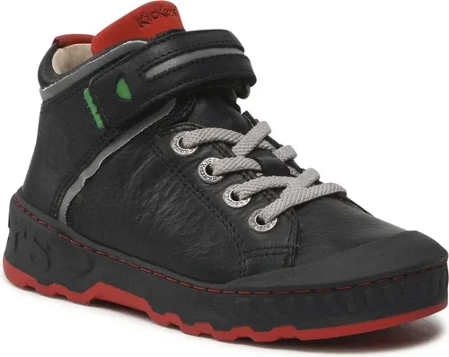 Šnurovacia obuv Kickers - Kick Teen 878840-30 S Noir Rouge 83