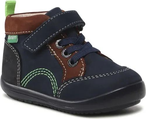 Šnurovacia obuv Kickers - Kinoe 878670-10 M Marine Marron Tricolore 101