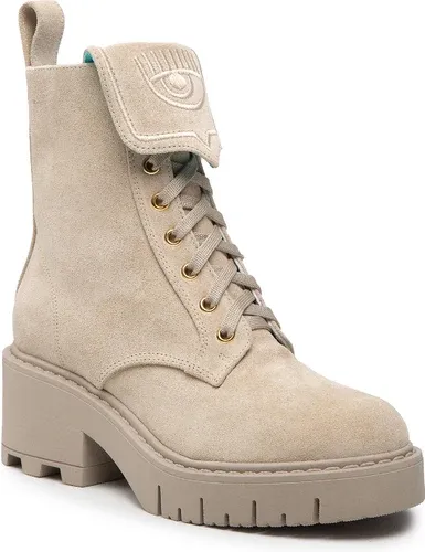 Členkové čižmy CHIARA FERRAGNI - CF3045-014 Beige