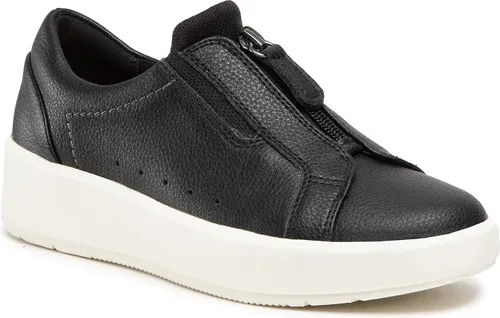 Sneakersy CLARKS - Layton Rae 261685054 Black Leather