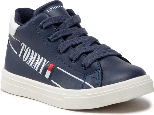 Sneakersy Tommy Hilfiger - Higt Top Lace-Up Sneaker T1B9-32459-1431 Blue/White X007