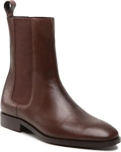 Členková obuv s elastickým prvkom R.Polański - 1565 Brązowy Lico