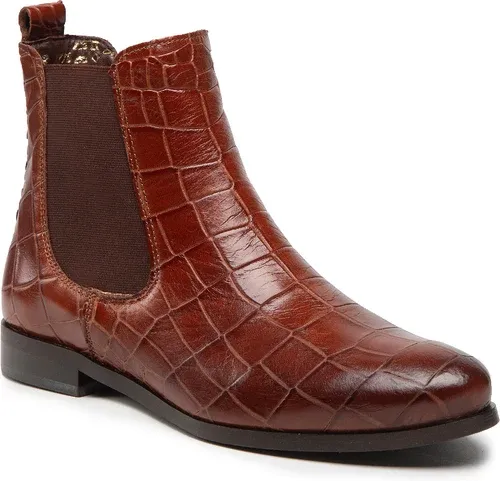 Kotníková obuv s elastickým prvkom R.POLAŃSKI - 1567 Brązowy Snake