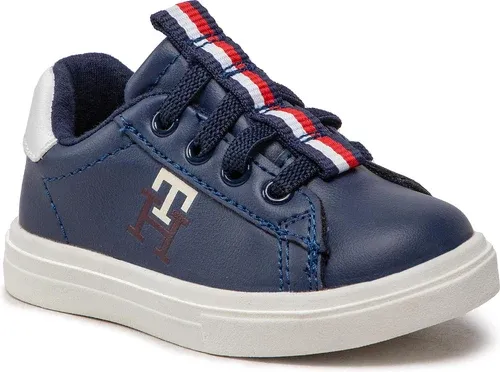Sneakersy TOMMY HILFIGER - Low Cut lace-Up Sneaker T1B9-32457-1355 M Blue/White X007