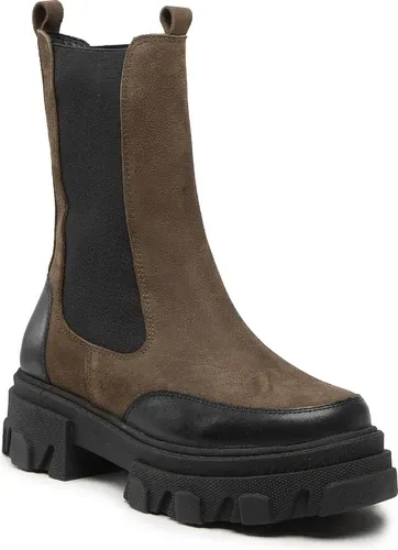 Kotníková obuv s elastickým prvkom S.OLIVER - 5-25467-39 Khaki 701