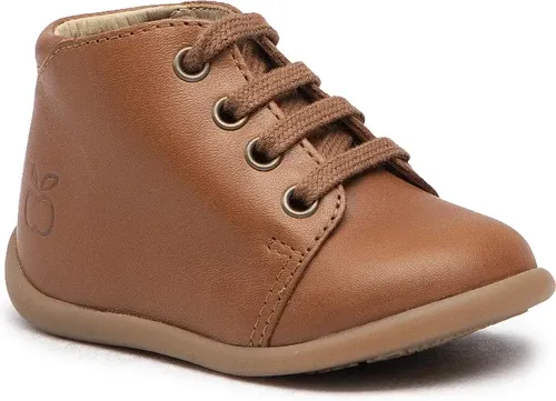 Šnurovacia obuv Pom d'Api - Stand-Up Bottine N1CCAL0401 M Dk Camel