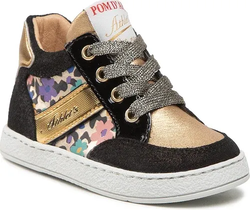 Sneakersy POM D'API - Print Animal Fl N1SECR0406 M Noir/Dore/Multi