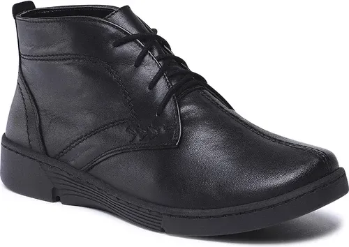 Členkové čižmy RYŁKO - IA6940V 06940/3/Z/001/100/Czarny/3SA