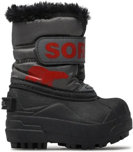 Snehule Sorel - Toddler Snow Commander NV1960 Quarry/Cherrybomb 052