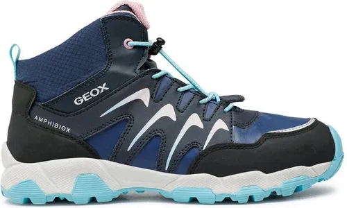 Šnurovacia obuv Geox - J Magnetar G.B Abx B J264LB 054FU C4358 D Navy/Watersea
