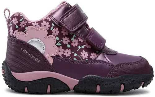 Šnurovacia obuv Geox - B Baltic G.B Abx A B2654A 0CEMN CF88F S Prune/Dk Pink