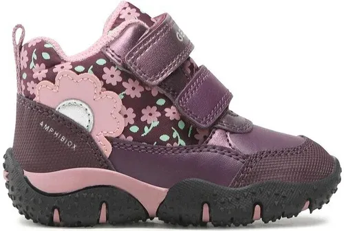 Šnurovacia obuv Geox - B Baltic G.B Abx B2654A 0CEMN CF88F M Prune/Dk Pink