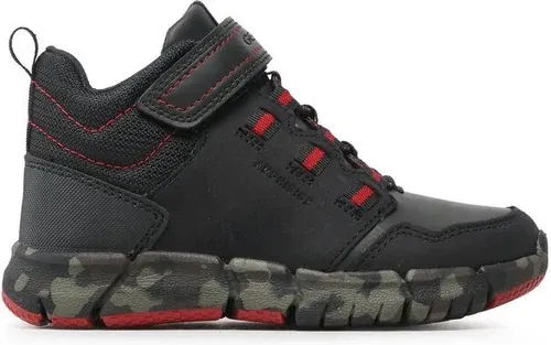 Šnurovacia obuv Geox - J Flexyper B.B Abx A J949XA 032FU C0048 S Black/Red