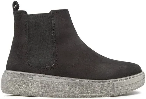 Členková obuv s elastickým prvkom Manitu - 990158-01 Schwarz