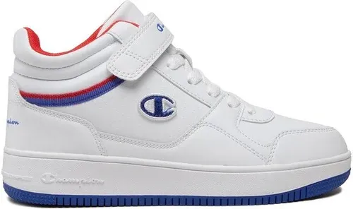 Sneakersy Champion - Rebound VIntage Mid B S32405-CHA-WW007 Wht/Rbl/Red